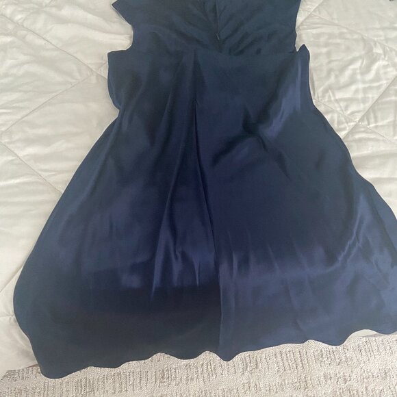 Reformation - Veida Silk Midi Dress Navy - Picture 9 of 9